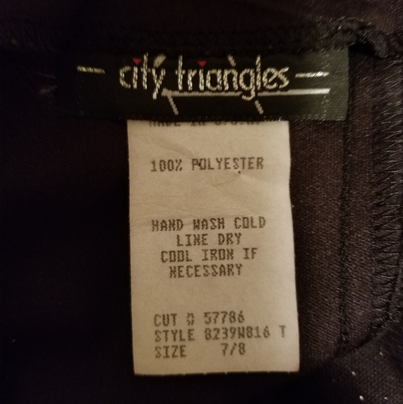 Y2K Vintage City Triangles Polka Dot Sparkle Party Dress - Picture 5 of 5